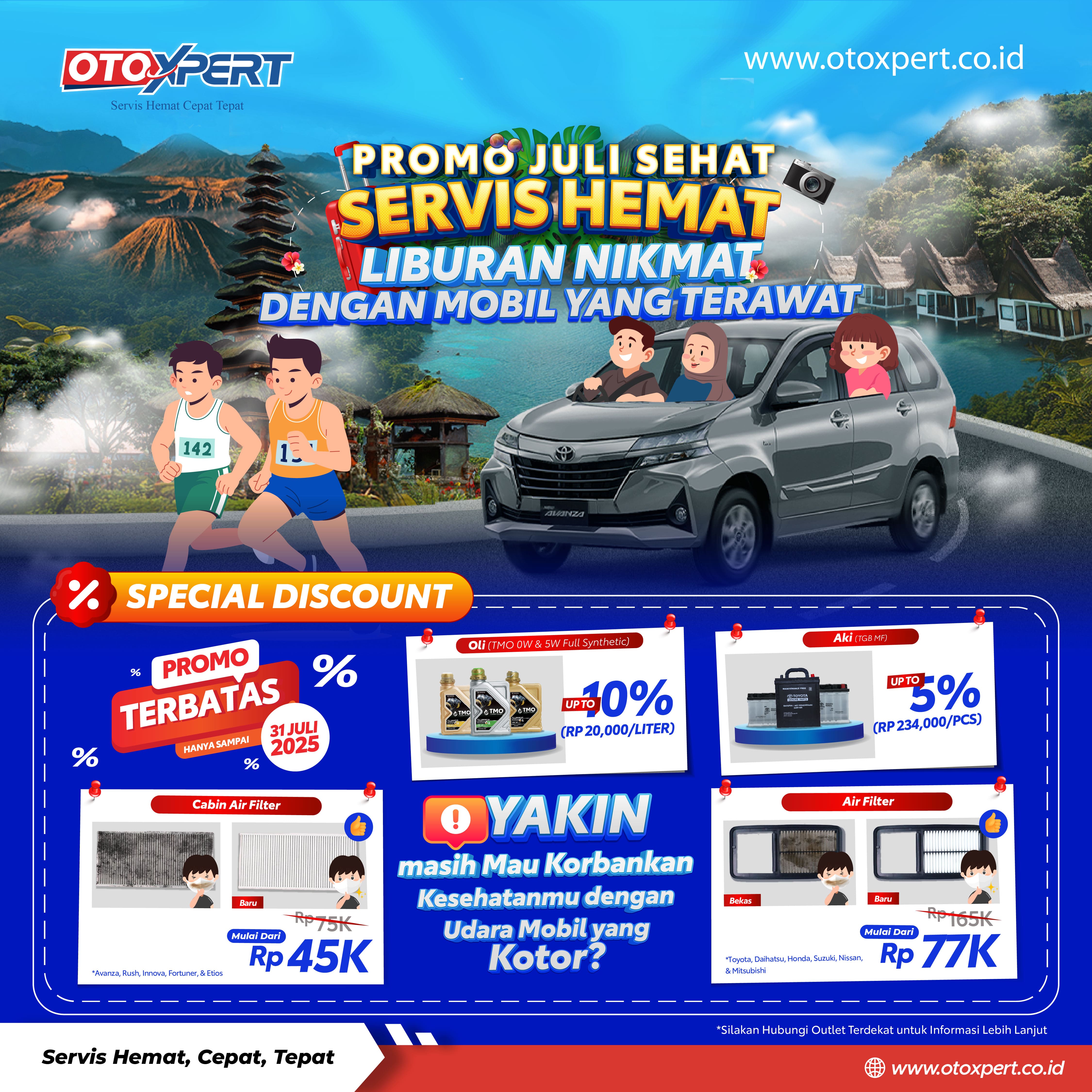Promo Juli Sehat “Juli Servis Hemat"